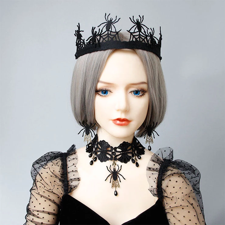 Malltop Jewellery Gothic Spider Hair Crown 3 Malltop Jewellery Gothic Spider Hair Crown