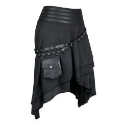 Malltop Black Victorian Gothic Skirt