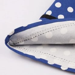 Malltop Plus Size Royal Blue Retro Polka Dot Dress