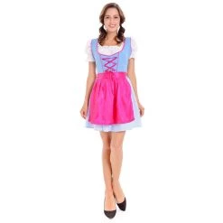 Malltop Blue And Pink Ladies Oktoberfest Dress Celebrations