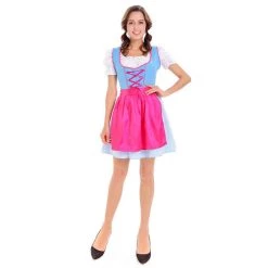 Malltop Blue And Pink Ladies Oktoberfest Dress Celebrations