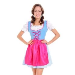 Malltop Blue And Pink Ladies Oktoberfest Dress Celebrations