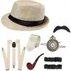 AnneCart Men’s Off-White Gatsby Accessory Kit 1920's Gatsby Accessories