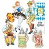 Dormar Oktoberfest Cutouts 6pk Oktoberfest Costumes And Accessories