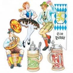 Dormar Oktoberfest Cutouts 6pk Oktoberfest Costumes And Accessories