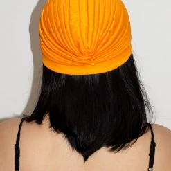 Jacky Wang Orange Turban Hair Accessories