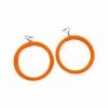 Hurly-Burly (j) Orange Hoop Earrings