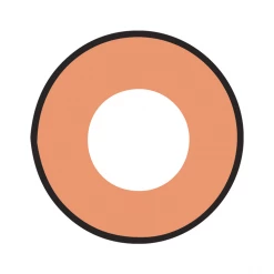 Party Lens #57 Orange And Black Contact Lenses