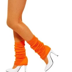 Smiffys 80's Bright Orange Leg Warmers