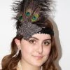 Unknown Peacock Feather Gatsby Headband