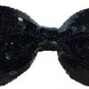 Dormar Black Sequined Bow Tie Neck Ties