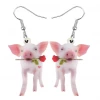 Aliexpress Pig With Rose Earrings