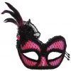 Carnival Masks & Eyemasks Pink And Black Lace Eye Mask