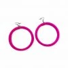 Hurly-Burly (j) Pink Hoop Earrings Jewellery