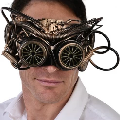 TomFoolery Steampunk Golden Pipes Mask