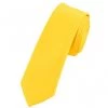 AnneCart Yellow Satin Skinny Neck Tie Neck Ties