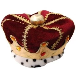 Hurly-Burly Medieval Plush Red Crown