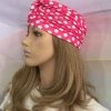 Jacky Wang Hair Accessories Pink Polka Dot Turban