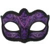 TomFoolery Purple Plain Glitter Mask Masks & Eyemasks