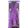 Hurly-Burly Purple Sequin Suspenders