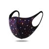 DHGate Red And Blue Starfall Rhinestone Face Mask
