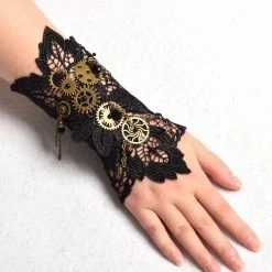 AnneCart Steampunk Lace Wrist Cuff (E)