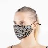 Hurly-Burly Sequin Gold And Iridescent Blue Leopard Face Mask 1 Hurly-Burly Sequin Gold And Iridescent Blue Leopard Face Mask