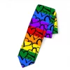 Hurly-Burly Rainbow Heart Neck Tie