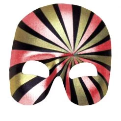 Interalia Metallic Red And Gold Half Mask Masks & Eyemasks