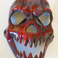 Hurly-Burly Red Scary Skull Mask Halloween