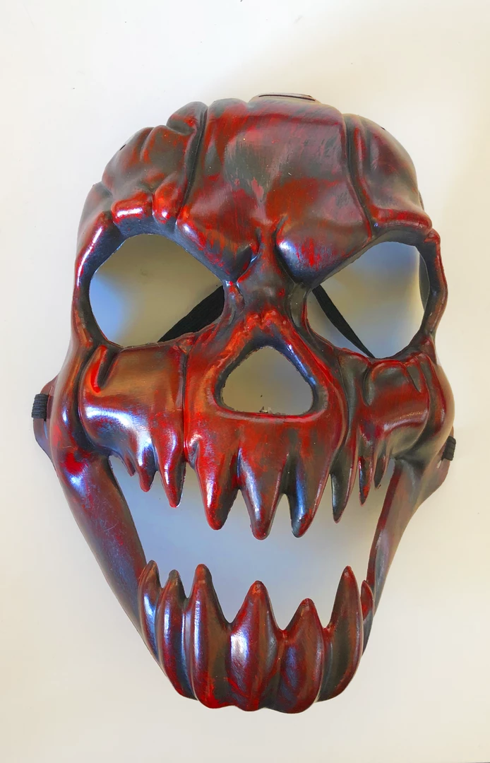 Hurly-Burly Red Scary Skull Mask Halloween 3 Hurly-Burly Red Scary Skull Mask Halloween