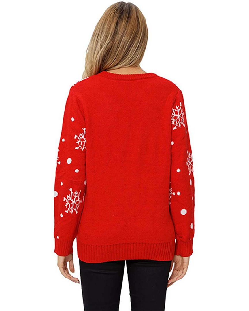 William H Deluxe Red Reindeer Cutie Sweater Outerwear 4 William H Deluxe Red Reindeer Cutie Sweater Outerwear