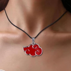 Jacky Wang Naruto Red Cloud Necklace