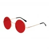Gold Star Red Round Hippie Glasses
