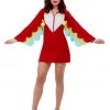 Hurly-Burly Adults Red Parrot Costume