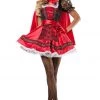 Malltop Lacey Red Riding Hood Costume Adults
