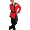 Hurly-Burly Red Smoking Jacket Adults