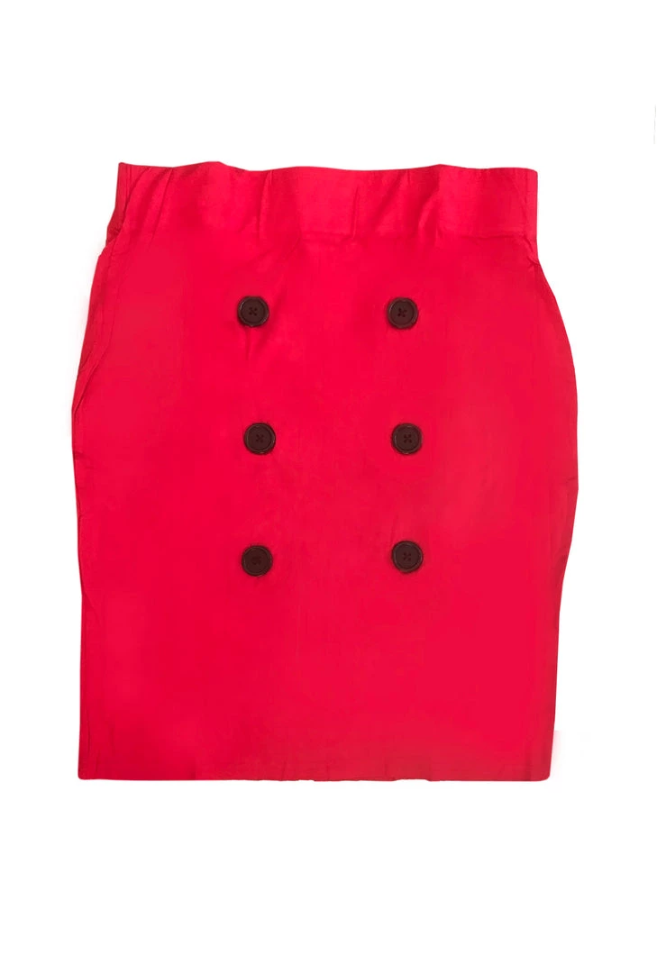 Hurly-Burly (D) Red Pin-up Pencil Skirt 3 Hurly-Burly (D) Red Pin-up Pencil Skirt