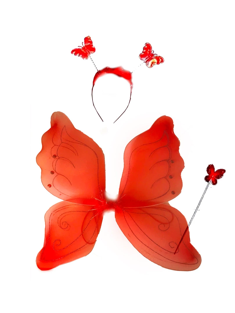 Trademart Red Fairy Wings Kit Fairytale & Mystical 3 Trademart Red Fairy Wings Kit Fairytale & Mystical