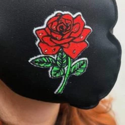 Hurly-Burly (m) Red Rose Face Mask