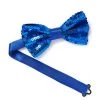 Jacky Wang Royal Blue Sequined Bowtie Neck Ties