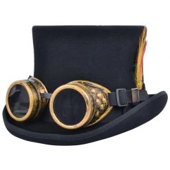 Malltop Black Steampunk Goggles