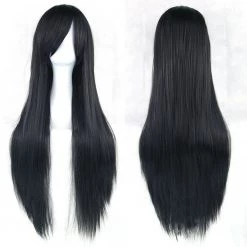 DHGate Black Long Straight Cosplay Wig Anime & Video Games