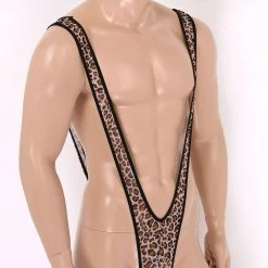 AnneCart Bucks Party Costumes Leopard Print Mankini