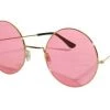 TomFoolery Large Round Hippie Glasses - Pink 2 TomFoolery Large Round Hippie Glasses - Pink