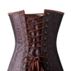 Malltop Brown Halter Steampunk Corset 8 Malltop Brown Halter Steampunk Corset
