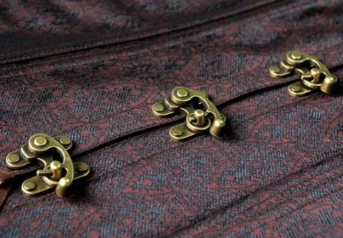 Malltop Brown Halter Steampunk Corset 6 Malltop Brown Halter Steampunk Corset