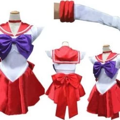 AnneCart Sailor Mars Cosplay Costume Anime & Video Games