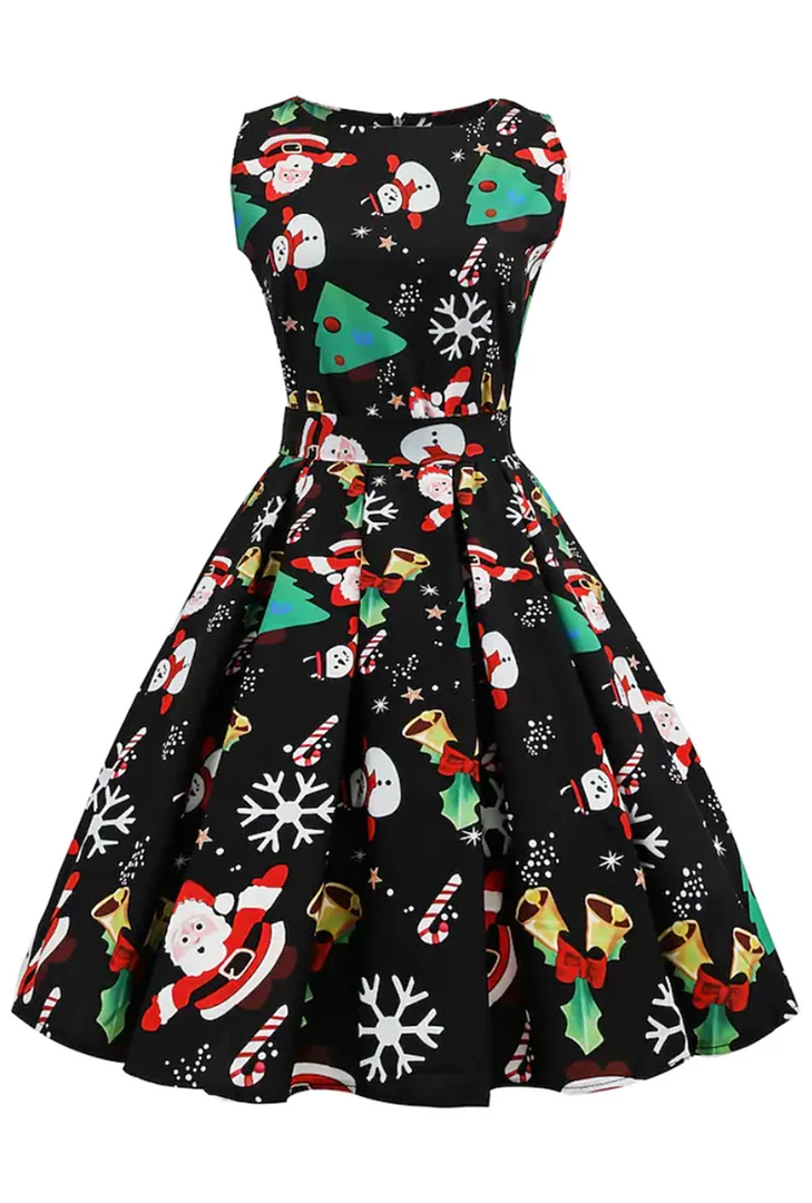 Unknown Black Festive Friends Christmas Dress 3 Unknown Black Festive Friends Christmas Dress