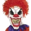 Hurly-Burly Red Latex Evil Clown Mask 1 Hurly-Burly Red Latex Evil Clown Mask